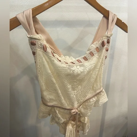 For Love And Lemons Ruffled Bustier Tank Top - Picture 4 of 7